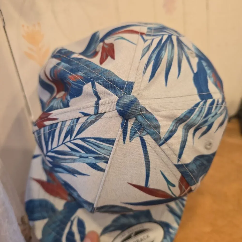 Billabong Snapback Head Ware Hat Bird Of Paradise Flower Hawaiian Summer Beach